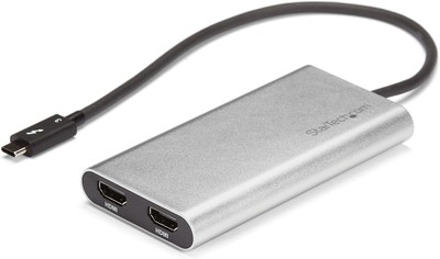 StarTech.com Thunderbolt 3 to Dual HDMI 2.0 Adapter - 4K 60Hz Thunderbolt 3 Cert