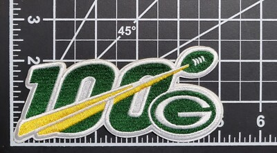 Green Bay Packers 5'' NFL 100 Seasons Iron On Embroidered Patch ~ Free Tracking!