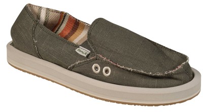 

Sanuk Donna ST Hemp Sidewalk Surfer — Smokey Olive — новинка, Зеленый