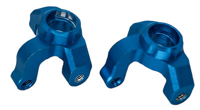 NHX RC Alum Front Steering Spindle Knuckles (2)-Blue: Losi Mini T 2.0 / Mini-B