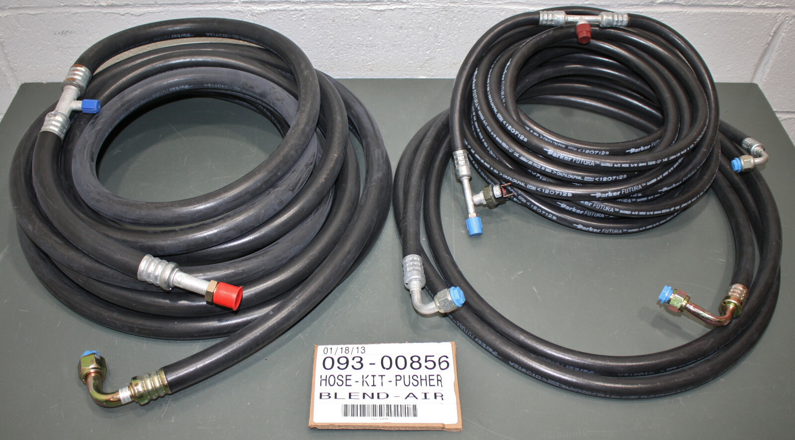 Parker Futura A/C Blend Pusher Hose Kit 093-00856, 3 Piece Set, Air Conditioning