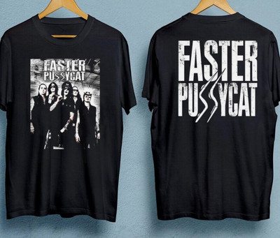 Faster Pussycat Double-Sided Men Women T-Shirt Black Unisex All Sizes S-5Xl