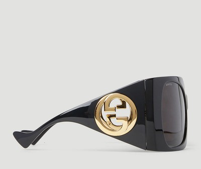 Pre-owned Gucci Gg1255s-001-64 Black Sunglasses In Gray