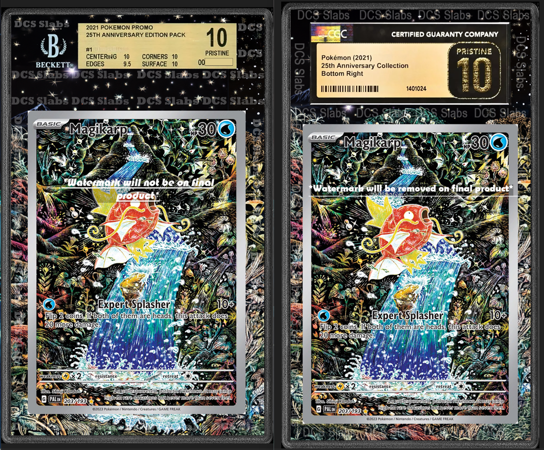 Magikarp 203/193 CGC BGS Display Extended Art for Graded Magikarp 203/193 CGC BGS Display Extended Art for Graded