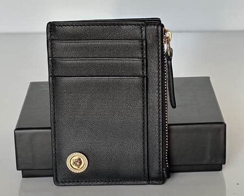 Versace★素敵！l Gray Textured Leather V-Logo Wallet $_12.JPG?set_id=880000500F