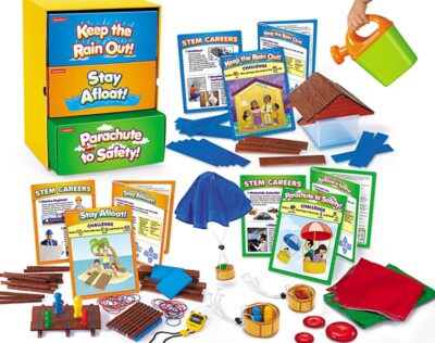Box Of (3) Lakeshore Real World STEM Challenge Kit Grades K-1 Teacher Science