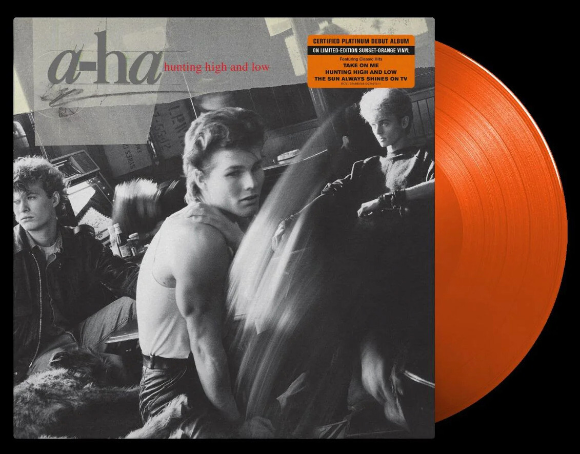 a~ha ハンティング　ハイ・アンド・ロウ　レコード A-HA - HUNTING HIGH AND LOW, 2023 EU LIMITED EDN ORANGE