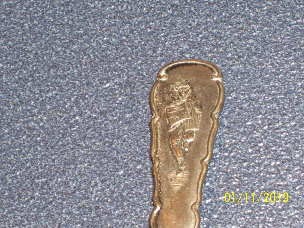 Grit  Newspaper Williamsport, Pa Souvenir Spoon US Silver Co. 4.25