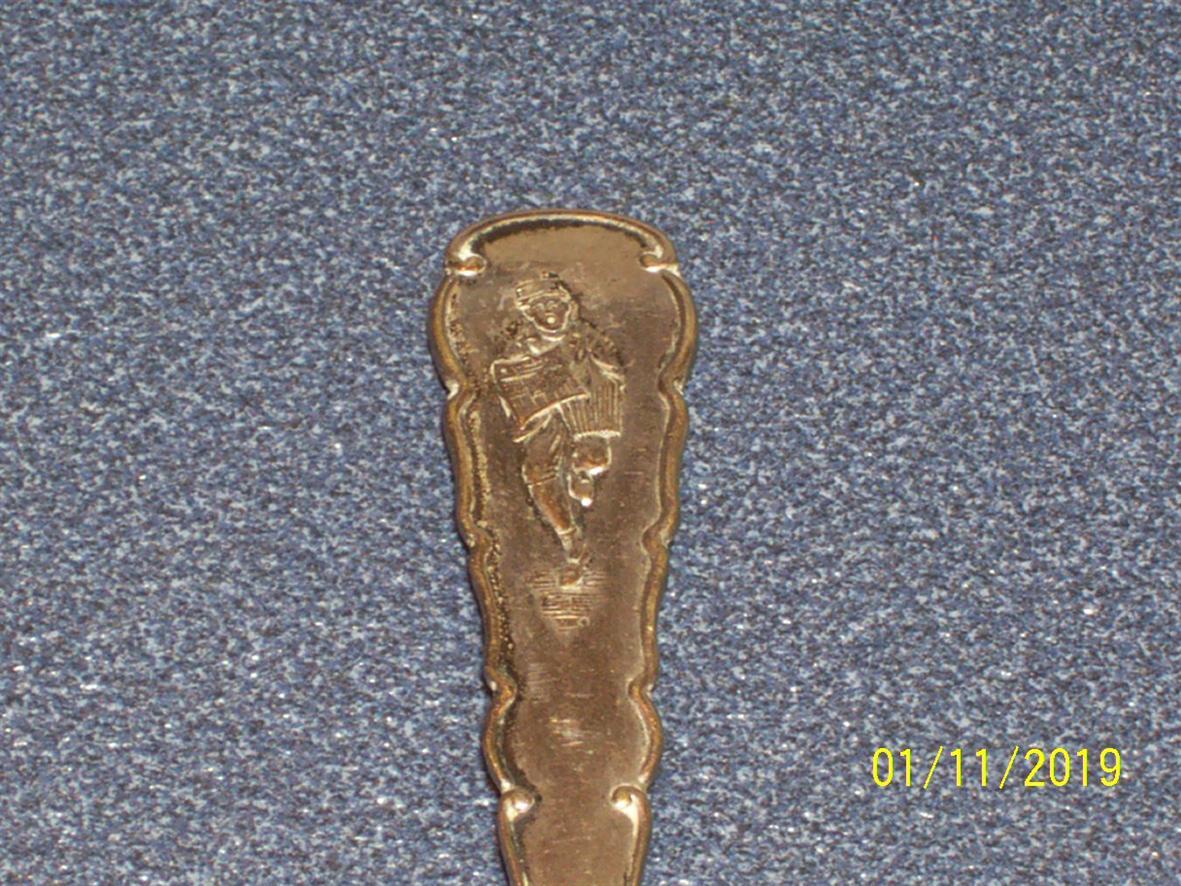 Grit  Newspaper Williamsport, Pa Souvenir Spoon US Silver Co. 4.25