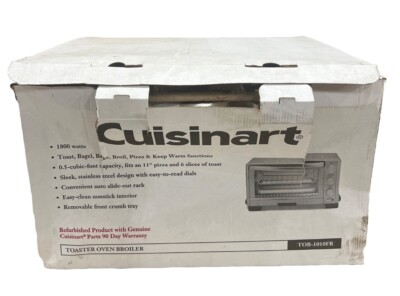 Cuisinart TOB-1010FR Toaster Oven Broiler, Silver, 1800 Watts