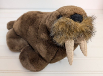 Plush Vintage Brown Walrus Advance Publishers Busch Ent. Sea World 14'' 2000