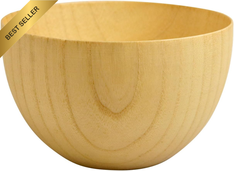 Wooden Bowl Dishwasher Safe Soup Bowl Nanotech Coating Natural Wood Bowl Outlet
