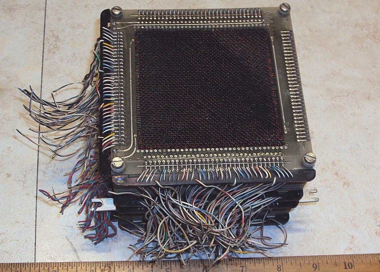 Core Memory Module of 24,576 bits, 32 x 32 x 24 planes, MINT Condition ...