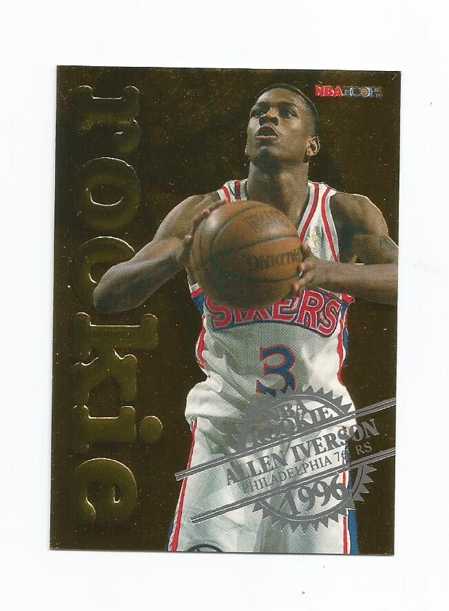 ALLEN IVERSON NBA HOOPS ROOKIE CARD 12 OF 30! IT IS SUPER