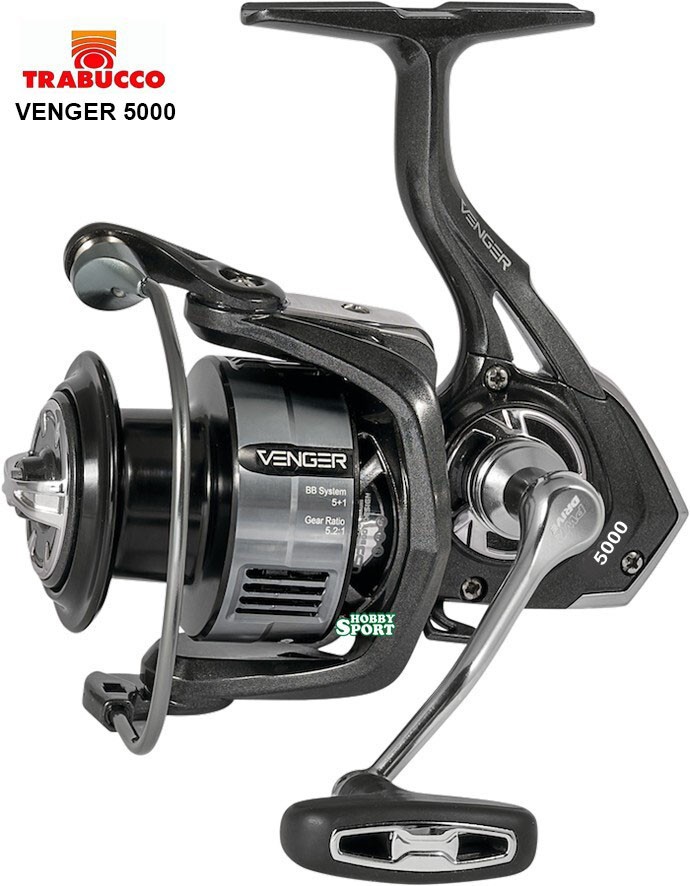MULINELLO VENGER 5000 FD TRABUCCO FRIZ. ANTERIORE 5+1 BB  + 1 BOBINA RICAMBIO