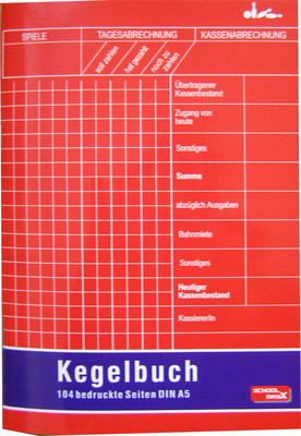 Kegelbuch A5 104 farbige Innenseiten Kegeln Kegel Buch Chronik