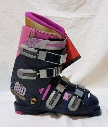 Vintage ROSSIGNOL MID M7 Ski Boots Beige Pink Size 25.5 Women’s 8.5 Vtg
