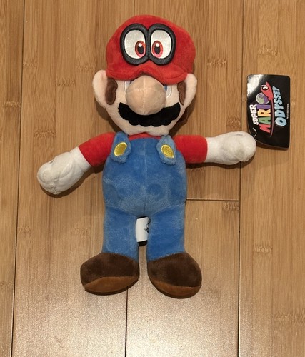 Super Mario Bros Odyssey Mario Plush Doll Figure Stuffed Animal Toy 8 inch Gift