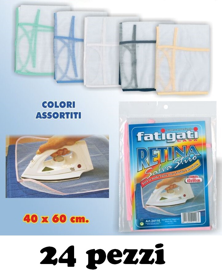 Set 24 Retina SalvaStiro 40x60cm Impedisce Bruciature Vestiti Ferro Da Stiro hmj