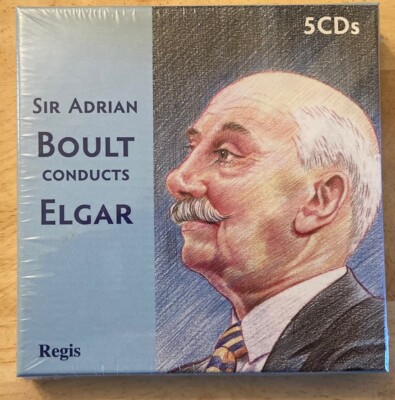 ''Sir Adrian Boult Conducts Elgar'' Regis RRC5010 5-CD BRAND NEW SEALED 