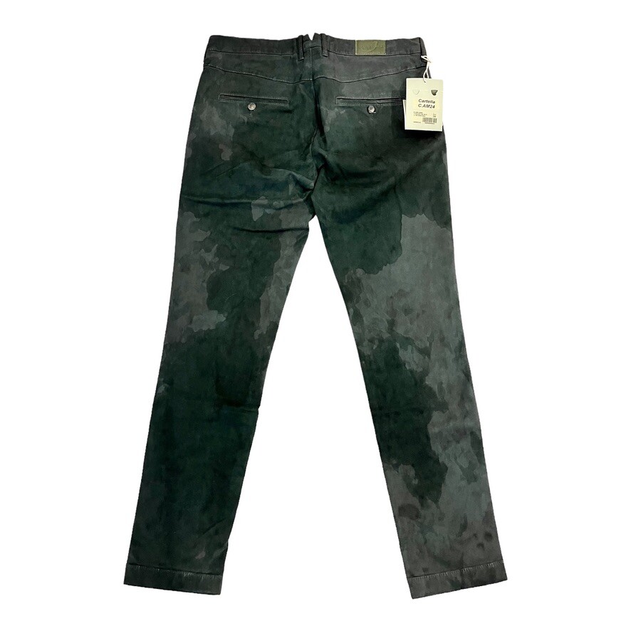 JACOB COHEN JACOB COHEN LION COMF CAMOUFLAGE HERREN CHINO HOSE JEANS GRÜN COTTON NEU ETIKETT
