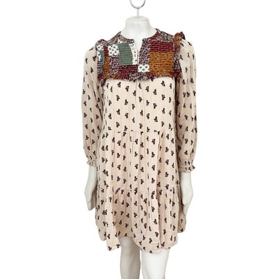 NWT ZARA Floral Patchwork Tiered Peasant Dress Boho GIRLS 13/14