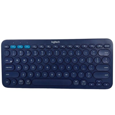 Logitech K380 Multi-Device Mini Bluetooth Keyboard Blue TESTED n WORKING