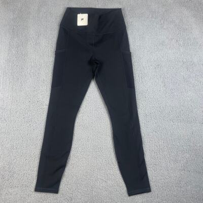 Fabletics Women's Medium Black Polyester Nylon On The Go High-Waisted Legging