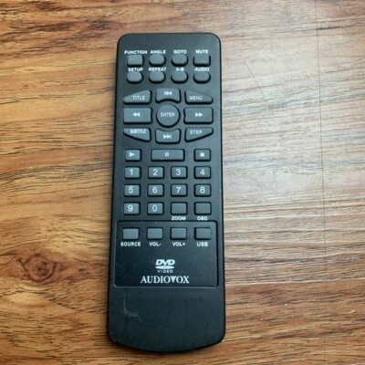 Genuine AUDIOVOX 13651570 DVD Video Player OEM Replacement Black Remote Control
