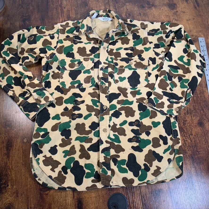 希少　80'S Woolrich FLAME CAMO PATTRERN 80'S Woolrich FLAME CAMO PATTRERN COTTON × POLYESTER JACKET
