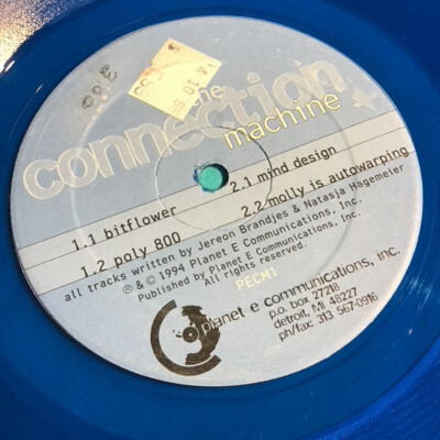DETROIT TECHNO ELECTRO BITFLOWER THE CONNECTION MACHINE PLANET E VINYL 12'' EP