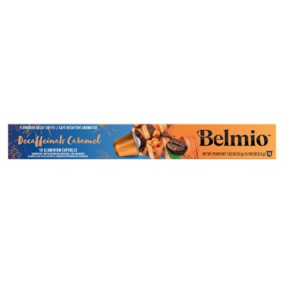 Belmio CARAMEL Coffee DECAF pods for NESPRESSO -10 pods-SHIPS FREE