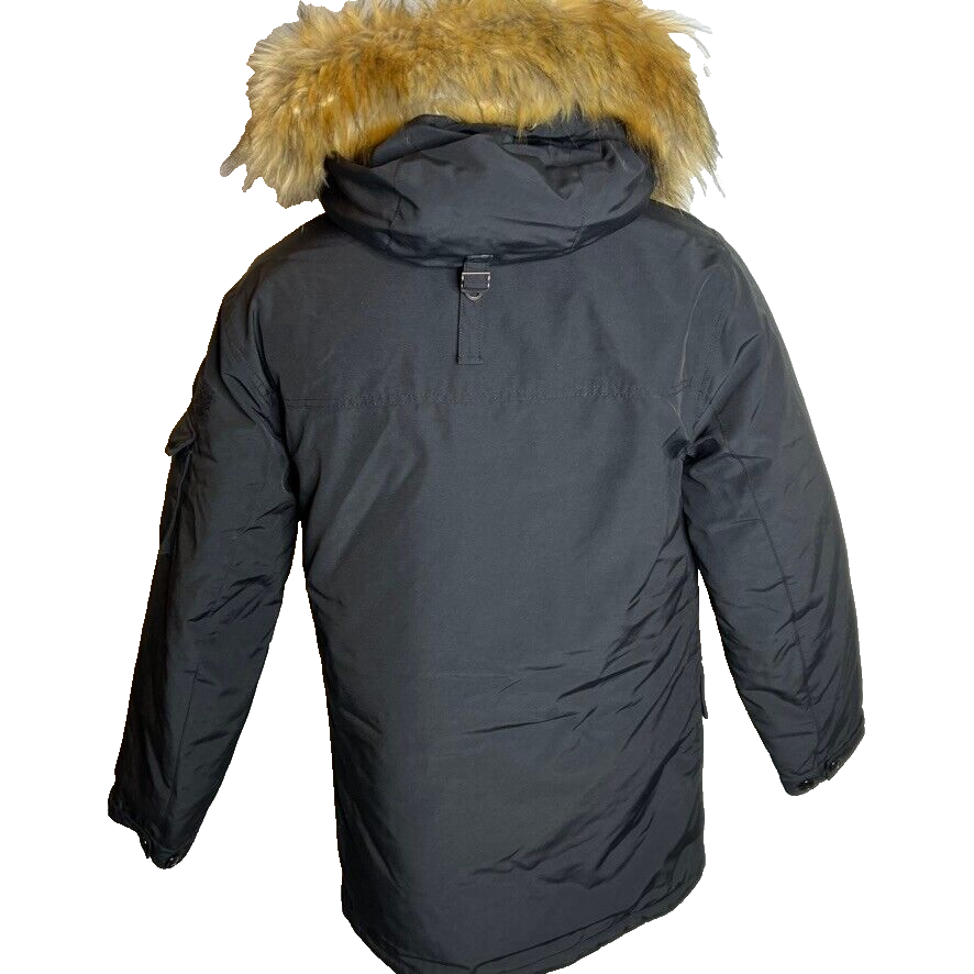 JCREW J.CREW MENS $498 NORDIC PARKA BLACK SIZE S AD603