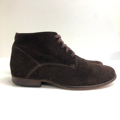 Sisley Men's Suede Chukka Desert Boot Dark Brown Leather Size 9 / EU 42