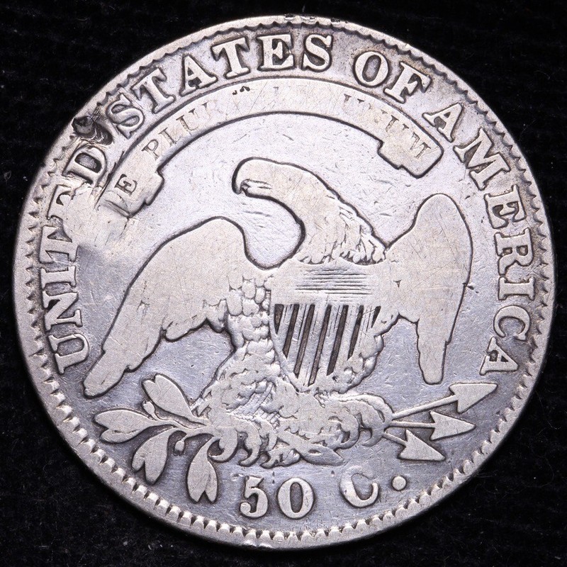 1832 Capped Bust Half Dollar VG Detail Holed/Filled FREE ...