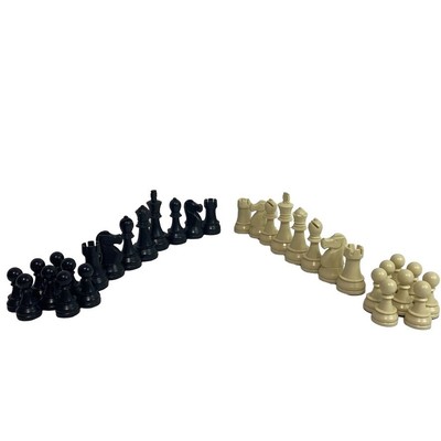 DGT Chess Piece Set 3.75 Inch 95mm King COMPLETE 32 Piece Set w 2 Extra Queens