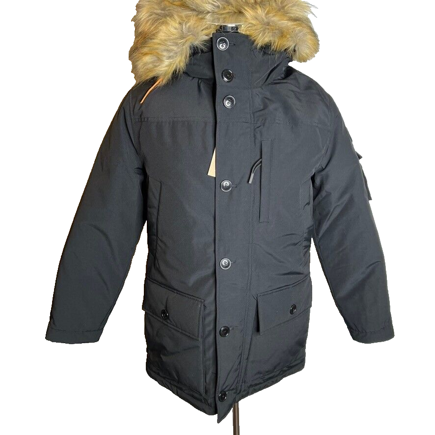 JCREW J.CREW MENS $498 NORDIC PARKA BLACK SIZE S AD603