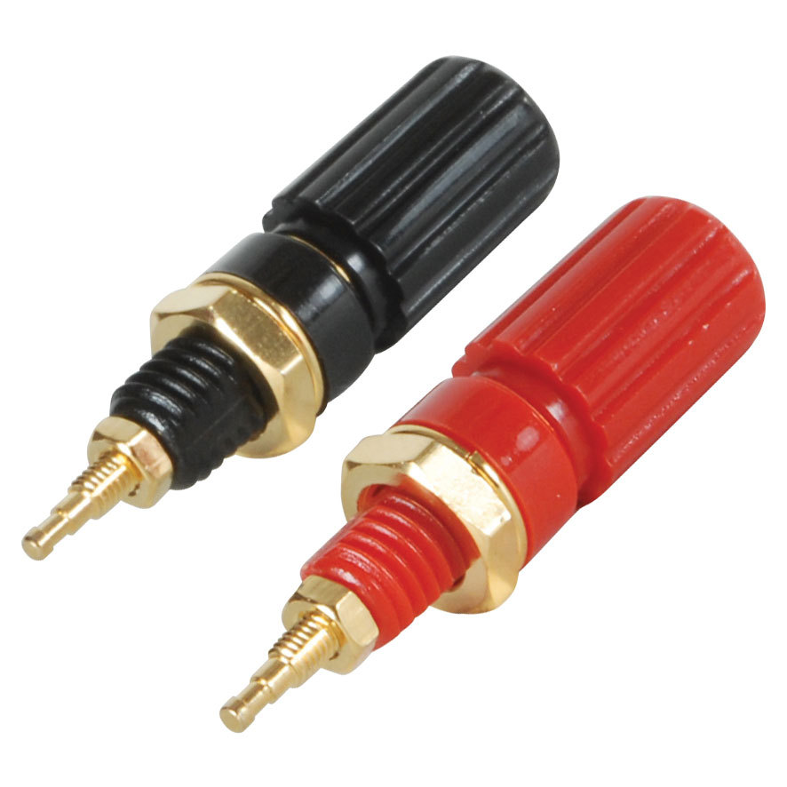 Gold Binding Post Pair Insulated 844632011603 eBay