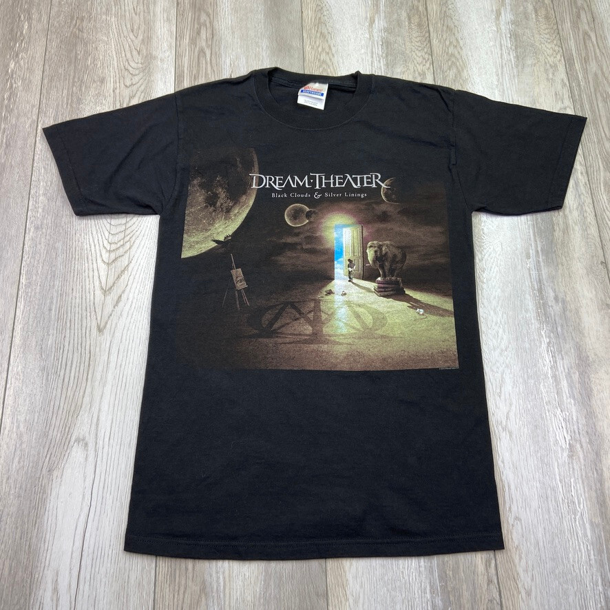 Dream Theater Shirt Mens Small Black Clouds Silver Linings Tour