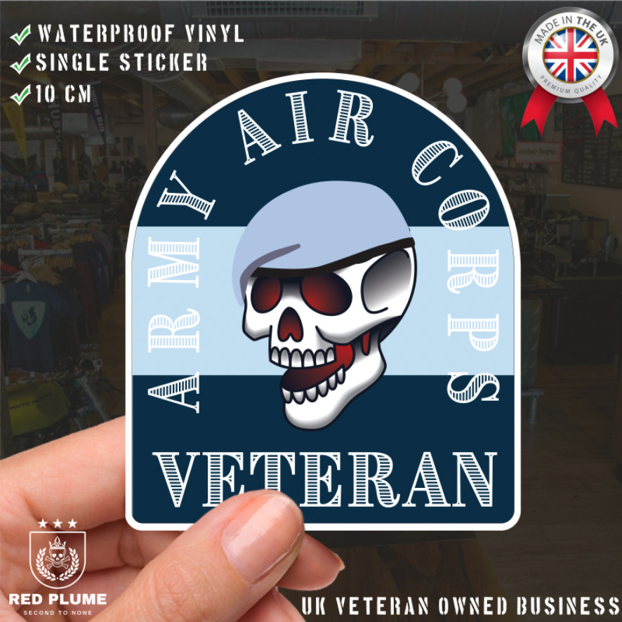 Army Air Corps Old School Tattoo Style Veteran Sticker - Picture 1 of 4