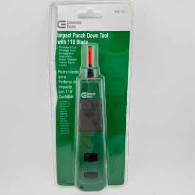 Commercial Electric Impact Punch Down Tool with 110 Blade ~ Model #898110