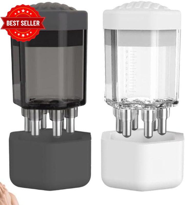 Scalp Oil Applicator Comb Bottles 2PCS, Refillable Hair Oil Dispenser