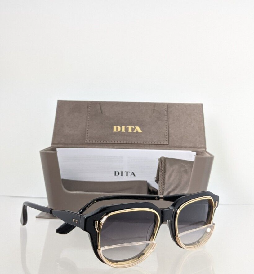 Pre-owned Dita Authentic  Sunglasses Varkatop Dts 707-a-01 Black Gold Frame Limited Edi In Gray