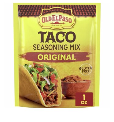 3 Packs of Old El Paso Original Taco Seasoning Mix 3 Packs -  1 oz Each New