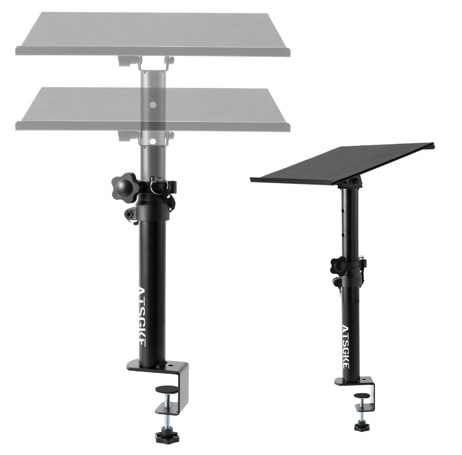 S Studio Monitor Stands Desktop Clamp Studio Set Of 2