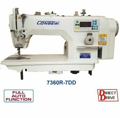 Consew 7360R-7DD High Speed Single Needle Drop Feed Lockstitch Industrial Sewing