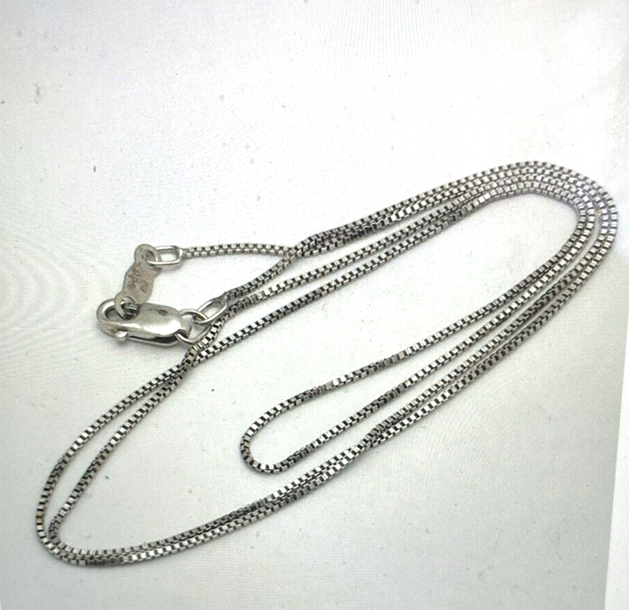 Sterling silver .925 box chain necklace 18
