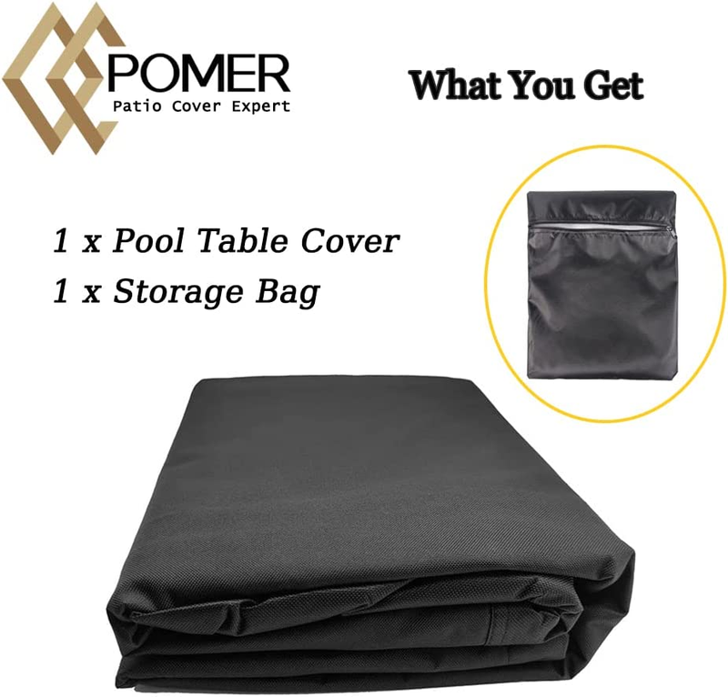 Pool Table Cover - 89Inch Waterproof Table Cover for 7 Foot Snooker Billiard