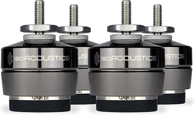 IsoAcoustics Gaia Series Isolation Feet for Speakers & Subwoofers (Gaia III,...