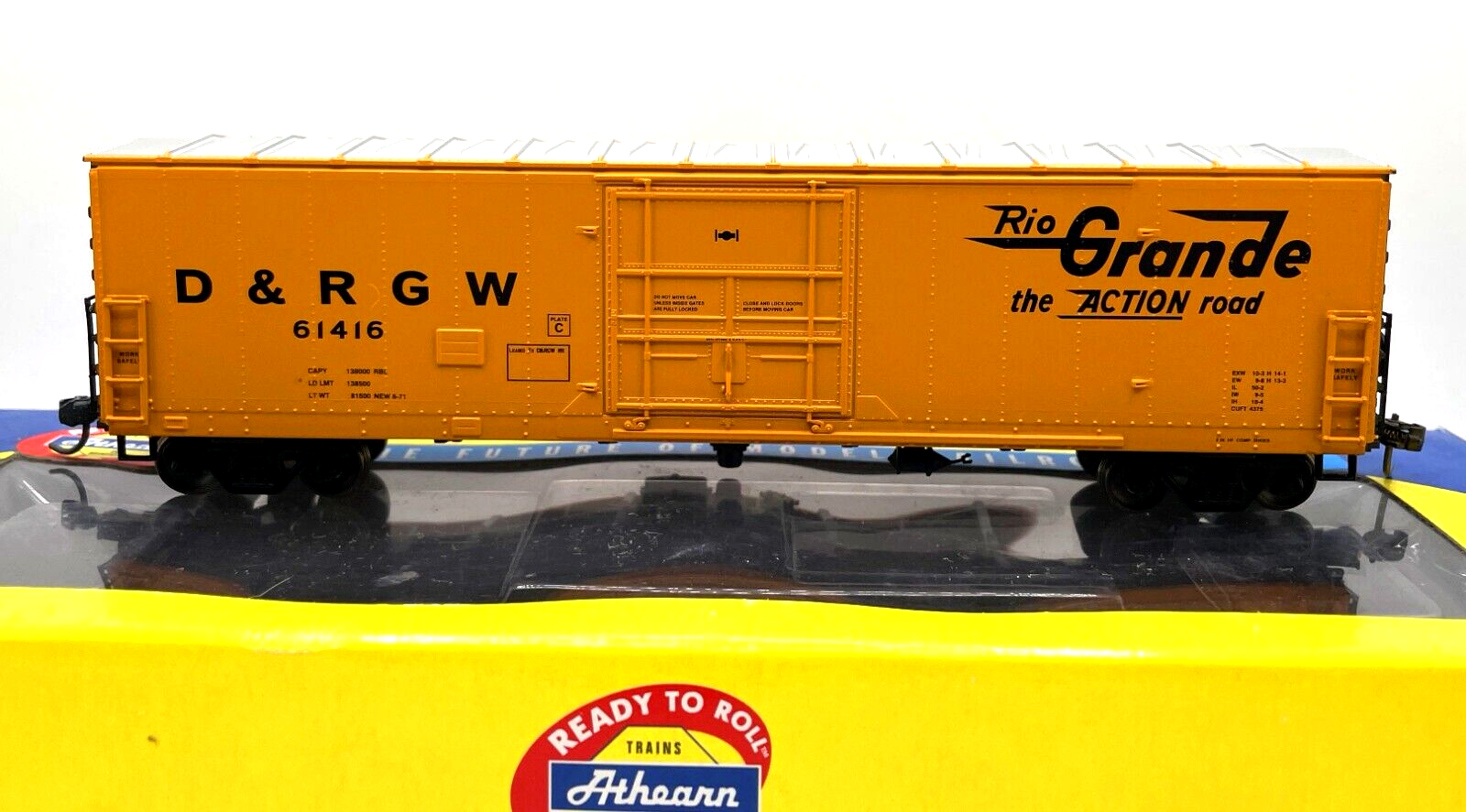 HO ATHEARN 91304 50' PD SUPERIOR DOOR BOXCAR RIO GRANDE